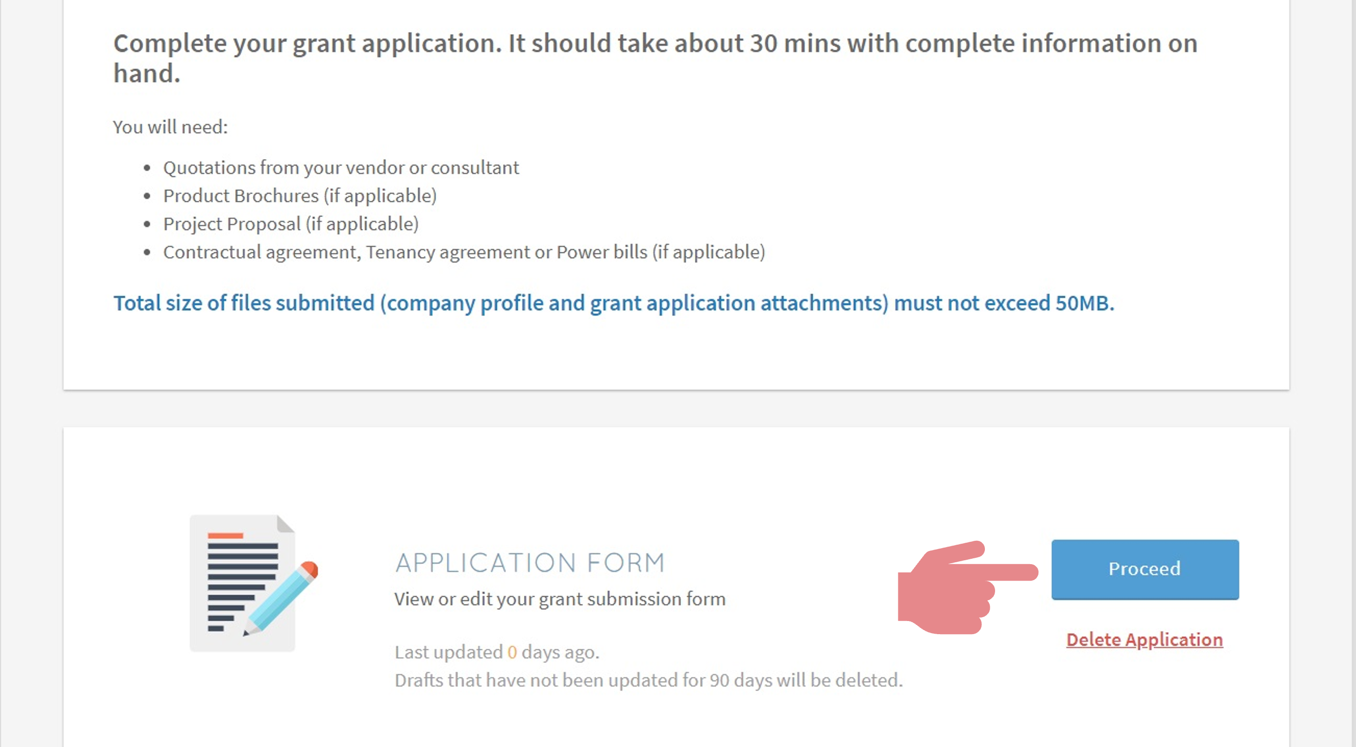 PSG application step 6